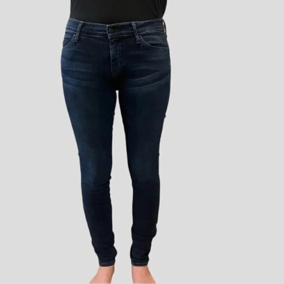 Koral Color Block Two Tone Blue & Black Skinny Jeans - Picture 2 of 14